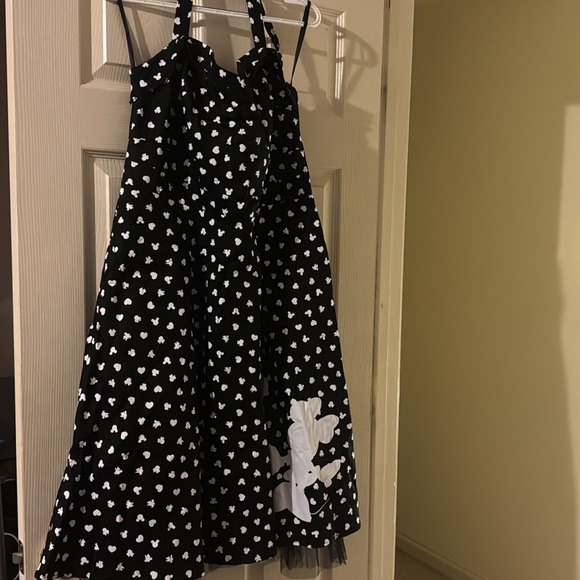 Disney Black & White Mickey/Minnie Dress Worn Once To A Sneaker Ball Size 18 - Picture 9 of 16